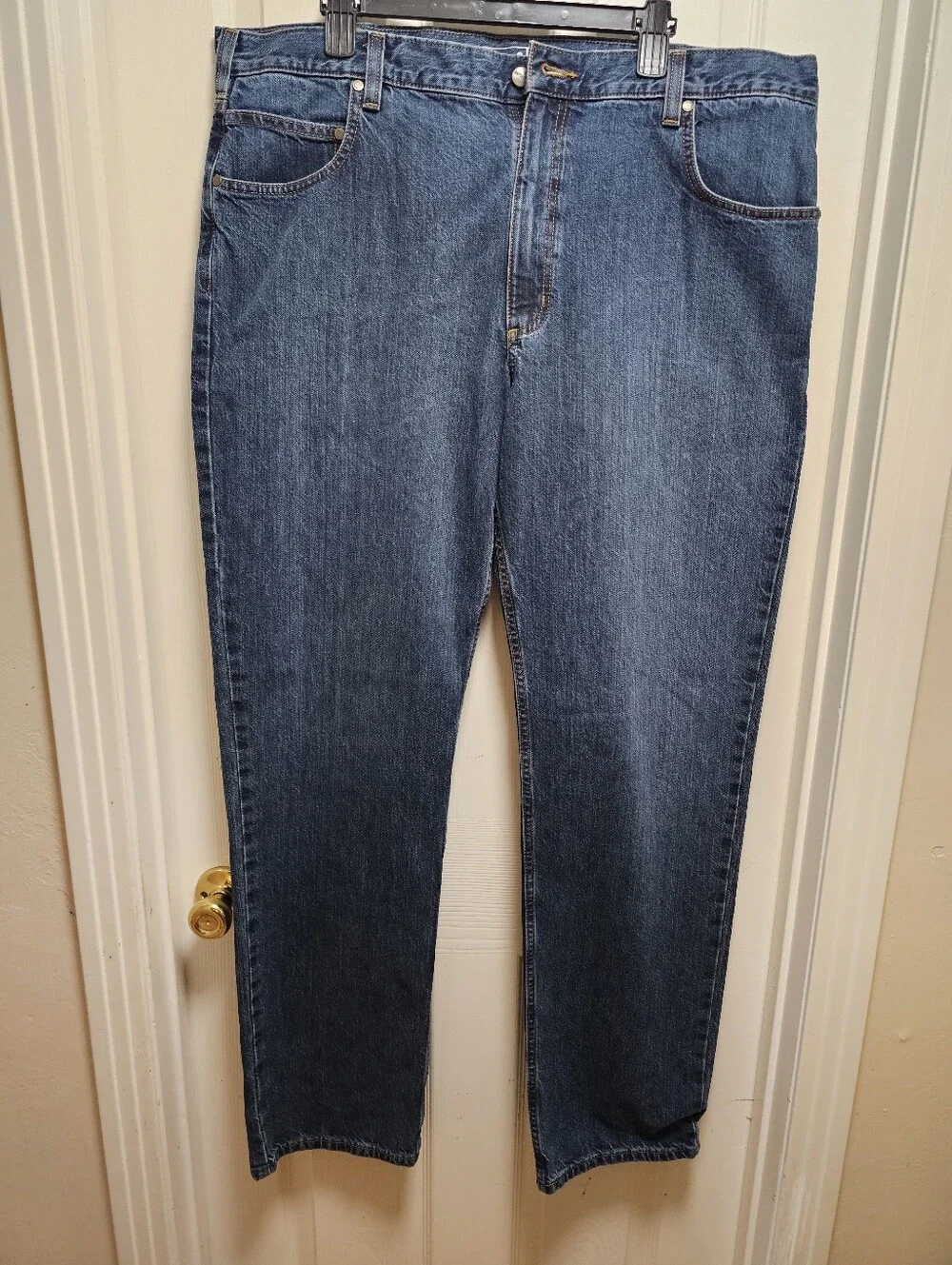 Carhartt Relaxed Straight Jeans 40x36 NWT Blue Denim Workwear